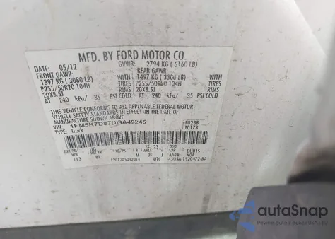 2013 Ford Explorer Xlt from USA, damaged, VIN 1FM5K7D87DGA49245